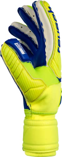 Reusch Attrakt Duo Ortho-Tec Goalkeeper Gloves, Yellow/Blue, Size 11 #TOP3