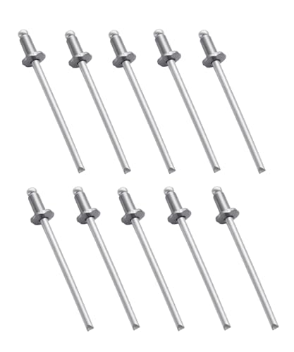 10 Pcs Silver Stainless Steel Rosette Rivets VIN Door Tags Replacement Part Fits For Chrysler GM Ford AMC Cars