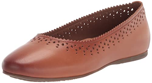 SoftWalk Women's Ballet Flat, Tan, 6 UK
