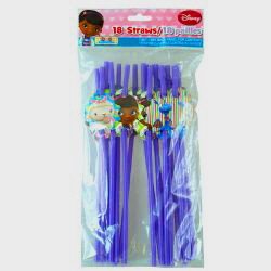 Disney Doc Mcstuffin Straws 18ct