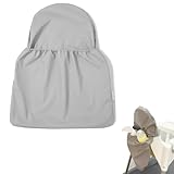 Bolso Trasero para Trona, Bolsa de Almacenamiento para Trona Compatible con Trona IKEA Antilop, Bolsa Impermeable con Bolsillo Interno con Cremallera, Accesorios para Tronas (Gris)