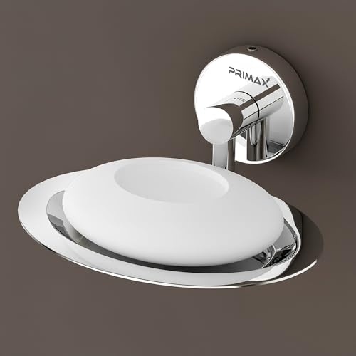 Image of Plantex (Primax) Stainless Steel Soap Holder for Bathroom /Soap Stand /Soap Dish /Soap Storage /Bathroom Accessories - Brezza (Chrome)