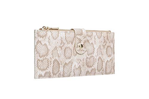 Daisy Rose Women’s Multi-Card Wallet - PU Vegan Leather Wallet for Women, RFID Blocking, Large Capacity With Zipper Pockets - Multiple Colors4