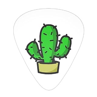 Cactus Médiators de guitare 12 médiators tendance durables dans une boîte pour ukulélé guitare électrique basse - Les Beatles, Paul McCartney, John Lennon, RIngo Starr, George Harrison