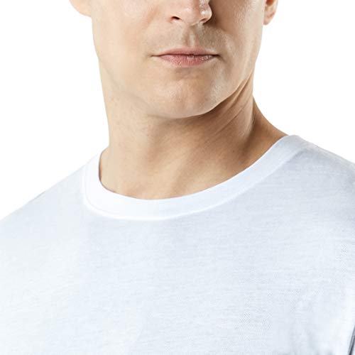 Tsla Men's Running Athletic Shirts, Dynamic Cotton Sports Gym Shirts, Quick Dry Workout Short Sleeve T-Shirts, Basic 2Pack Yellow/White, Large #TOP2