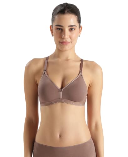 Image of Jockey 1581 Women Wirefree Non Padded Super Combed Cotton Elastane Stretch Everyday Bra with Ultrasoft and Durable Underband