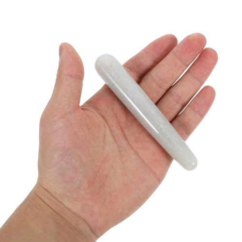 Foto von Jade Massage Stab Triggerpunkt Massagegerät Guasha Massage Jade Roller Gesichts Roller Massagegerät (Grün)