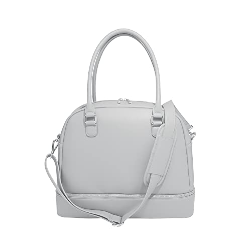 Sac à main gris galet Stackers : cabas élégant en similicuir