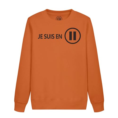 Sweatshirt enfant je suis en pause humour pour le repos des petits