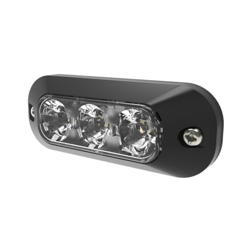 Redesigned Mounting System for Code 3 Citadel LED Lighting System - Ford Police Interceptor Utilities (PIUs) 7 ECCO ED3703A LED High-Intensity 3 LED Directional Amber Surface Mount 0.4 amps 12V 24V Waterproof 21 Flash Patterns Warning Light for Truck Off Road car Commercial Vehicles, 5 Year Warranty