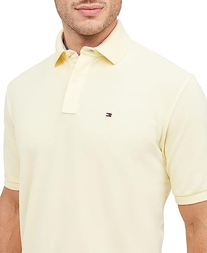 Image of Tommy Hilfiger Mens Short Sleeve Cotton Pique Polo Shirt in Regular Fit