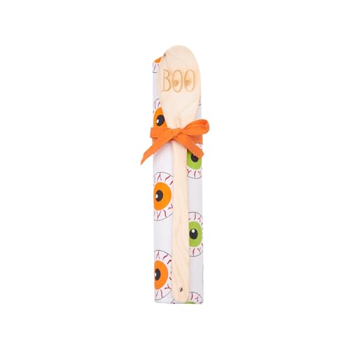C&F Home Boo Eyeball Towel & Spoon Gift Bundle S/2 Orange