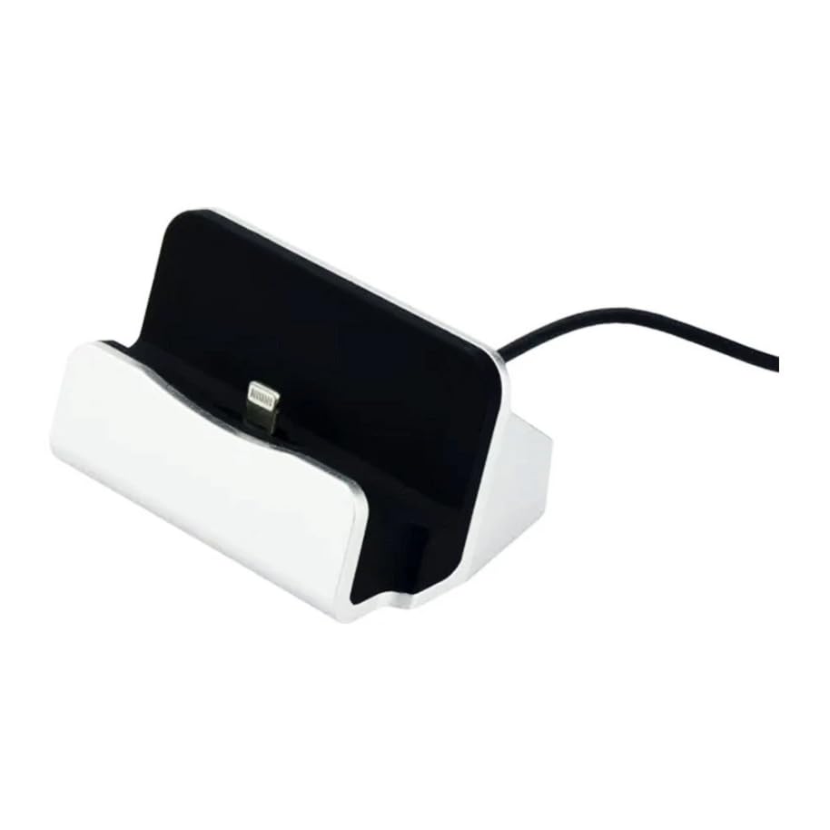Lightning Charge - Sync Dock Station for iPhone 14, 13, 11, X, XS, 8 - Silver