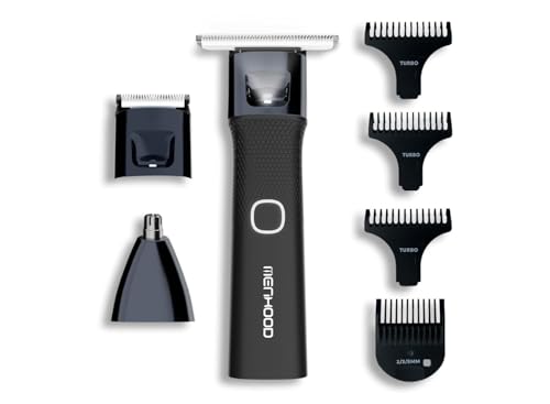 MENHOOD Men's WaterProof Cordless Grooming Trimmer for Men, Suitable for Beard, Body Private Part Shaving, Head and Pubic Hair