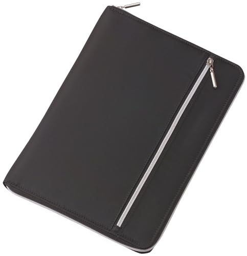 Couverture note noire B5 à double zip Nilon lei multi-couleur pour ranger vos stylos