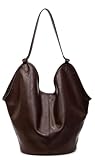 Tote Shoulder Bag for Women Retro Shoulder Handbag Ladies Travel Crossbody Bucket Bags Versatile Purse for Daily Use