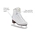 Jackson Ultima Mystique Womens Ice Skates for Women - Girls Ice Skates - Toddler Ice Skates - Comfortable Figure Skates for Ice Skating & Recreational Figure Skating, Size 9.5 Medium Width – White