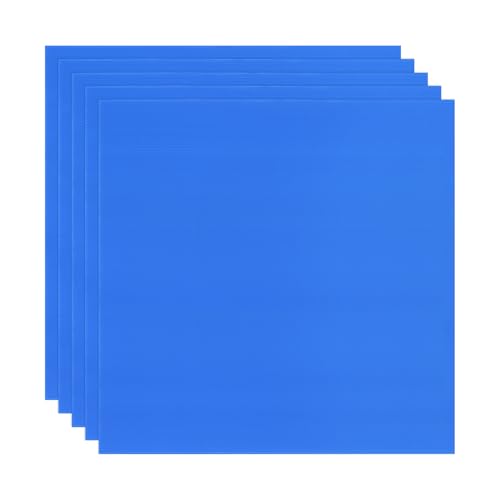 Image of M METERXITY 5-Pack Corrugated Plastic Sheets, 20 Inch x 20 Inch Waterproof Blank Corrugated Poster Board Yard Signs for Garage Sale /Office /Classroom /Party /Lawn Sign Road [3mm Thick, Blue]