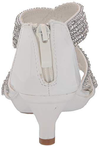 Fabulous Kids Teresa 86K Little Girls Rhinestone Pageant Heels Synthetic Sandals Silver3