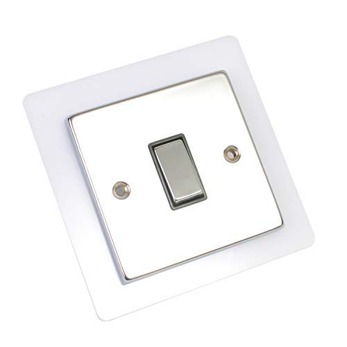 Placca Per Interruttore In Acrilico Trasparente - Singola E Doppia, Facile Da Montare, 3mm Di Spessore