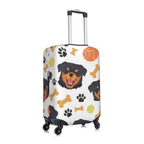 Rottweiler Travel Luggage Covers For Suitcase Elastic Suitcase Protector Anti-Scratch Spandex Baggage Covers Fits 18-32 Inch Luggage Small3