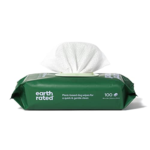 Earth Rated Plant Based Dog Wipes - Cleaning and...