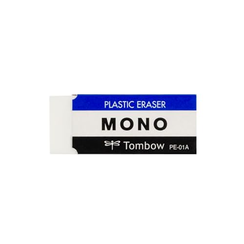 Image of Tombow 57321 MONO Eraser, White, Small, 5-Pack. Cleanly Removes Marks