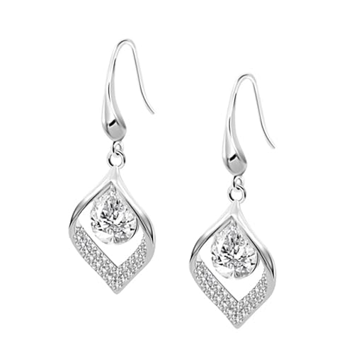 Boucles d'oreilles Lotus Silver goutte argent zirconium, le cadeau idéal à offrir