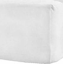 100% Brushed Cotton Flannelette Extra Deep 40CM/16" Fitted Luxurious Super Soft Warm and Cosy Fitted Bed Sheet (White, Double Fitted Sheet)