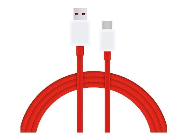 80W SuperVooc fast Type C Charger Cable Compatible with Oneplus 12 12R 11 10 Pro, 9Pro/9/8T/Nord 2T/9R/9RT Cable Rapid Data Syncing Cable - Red