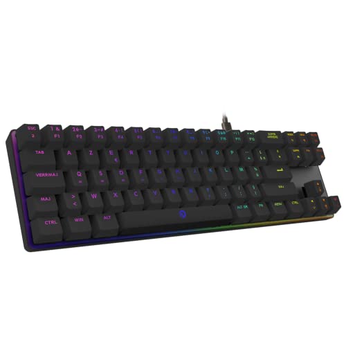 DREVO Calibur Wired RGB Mechanical Keyboard, 60% Mini USB Wired, FR Layout (Brown Switch, Black) Cover