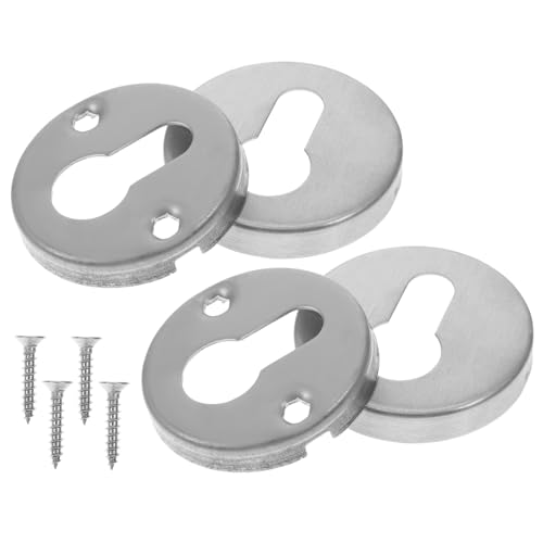 SEWACC Cache De Gâche De Porte Et Amovibles Acier Inoxydable Avec Vis Protection Décorative Pour Serrure De Porte