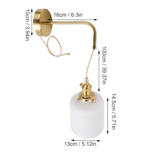 Luz de tocador de baño dorada Asixxsix regulable para transformar tu espejo de baño 6