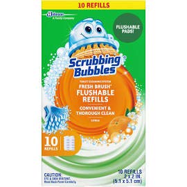 S c johnson wax 235780 pad cleaning brush fresh refil - 10 count