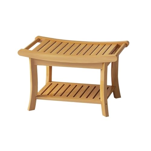 Banc d'entrée pour organiser les chaussures du salon à la chambre
