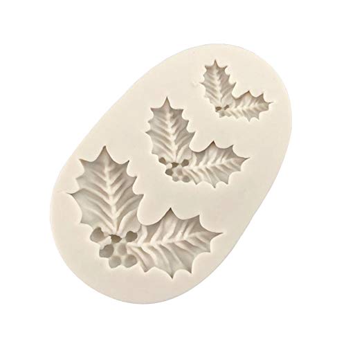 Rust Weihpe Silicone Agrifoglio di Natale Foglie
