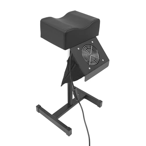 MIKIYUEER Silla de pedicura profesional con altura ajustable (48 – 68 cm/18,9 – 26,77 pulgadas) – Cojín ergonómico de PVC y construcción de metal Satabile, ideal para salones de uñas y uso privado