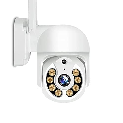 GT HITGX Kamera Externe Überwachung IP-Sicherheitskamera 1080P Übersetzung/Neigung 360° Ansicht intelligente Bewegungsverfolgung Vision, Zwei-Wege-Audio, wasserdichte IP66 Nachtsichtfarbe Cover