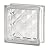 Quality Glass Block 7.5 x 7.5 x 3 Basic Pyramid Glass Block