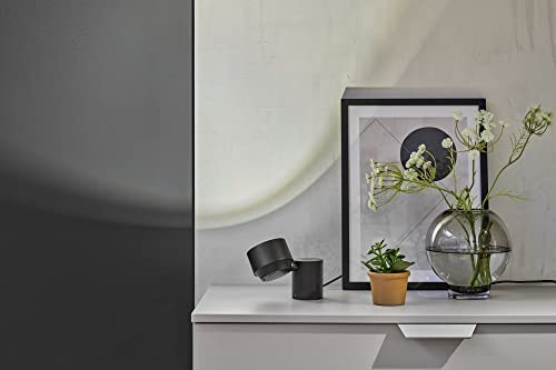 Paulmann 79776 LED Tischleuchte Puric Pane 3-Step-Dim incl. 1x3 Watt dimmbar Tischlampe Schwarz Metall, Kunststoff 2700 K