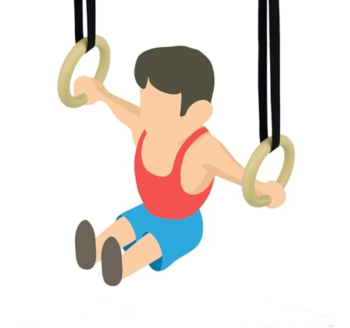 Image of Gymnastics Rings for Kids | 170 cm Fun Gymnastic Toys for Boys and Girls | Ideal for Indoor, Outdoor Gym Play Set