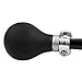 2.2inch Cycling Bike Air Horn, Bugle Squeeze Ring 5 Colors Portable Bike with Metal Mount, Suitable to Bike, Mountain Bikes (Black)