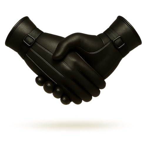 Image of TLN Genuine Leather Gloves for Men | Premium Soft Driving, Biking & Winter Gloves, Warm, Stylish & Durable Hand Gloves for Outdoor & Daily Use