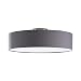 Produktbild Lindby Textil Deckenleuchte rund 50 cm, Deckenlampe Stoff grau, 3x E27 max. 11W, ohne Leuchtmittel, Schlafzimmerlampe, Wohnzimmerlampe