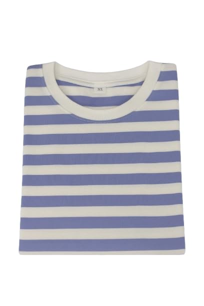Image of Children's Striped Cotton T-Shirt, Classic Design, Multiple Colors, Age 1-7