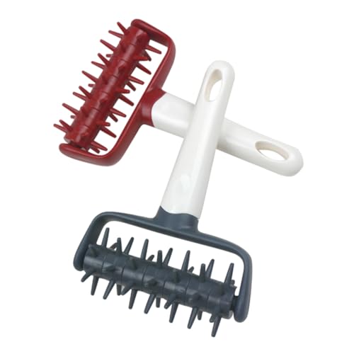 LABRIMP 2 Pcs Pizza Roller Docker Tool with Spiked Puncher for Homemade Pizza Pastries and Bread Essential Kitchen Baking Accessory