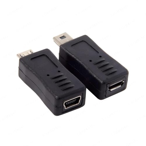 Image of Mini USB Male to Micro USB Female Adapter, Micro USB Male to Mini USB Female Adapter, Mini USB Female to Mini USB Male Adapter, Micro USB Female to Micro USB Male Adapter