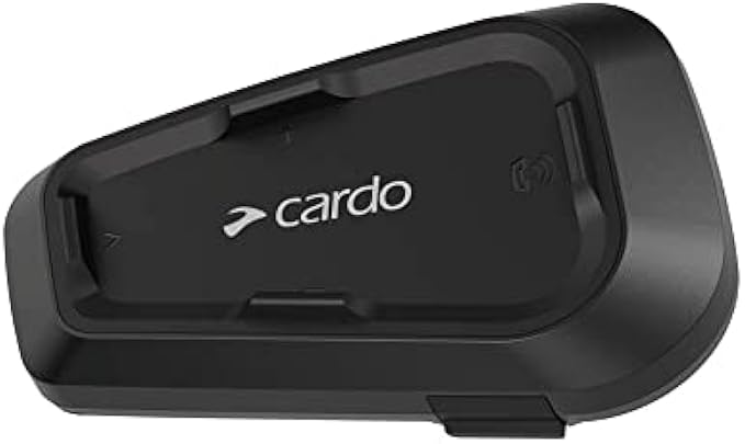 Cardo Systems Spirit Motorcycle Bluetooth Communication Headset - Black, Single Pack
