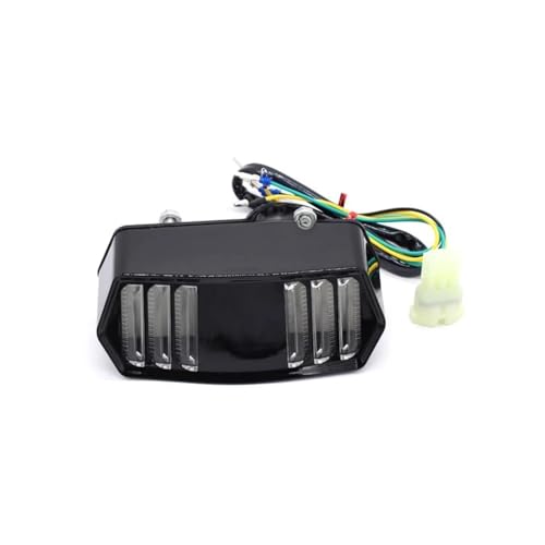 Feu arrière moto multifonction avec clignotants LED étanches pour scooter