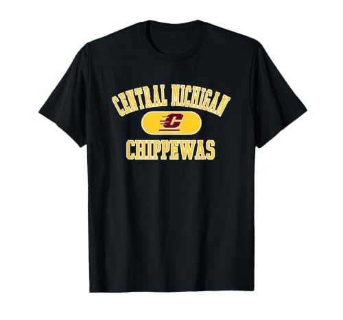 Central Michigan Chippewas Varsity Officially Licensed T-Shirt, Men, Black, X-Large